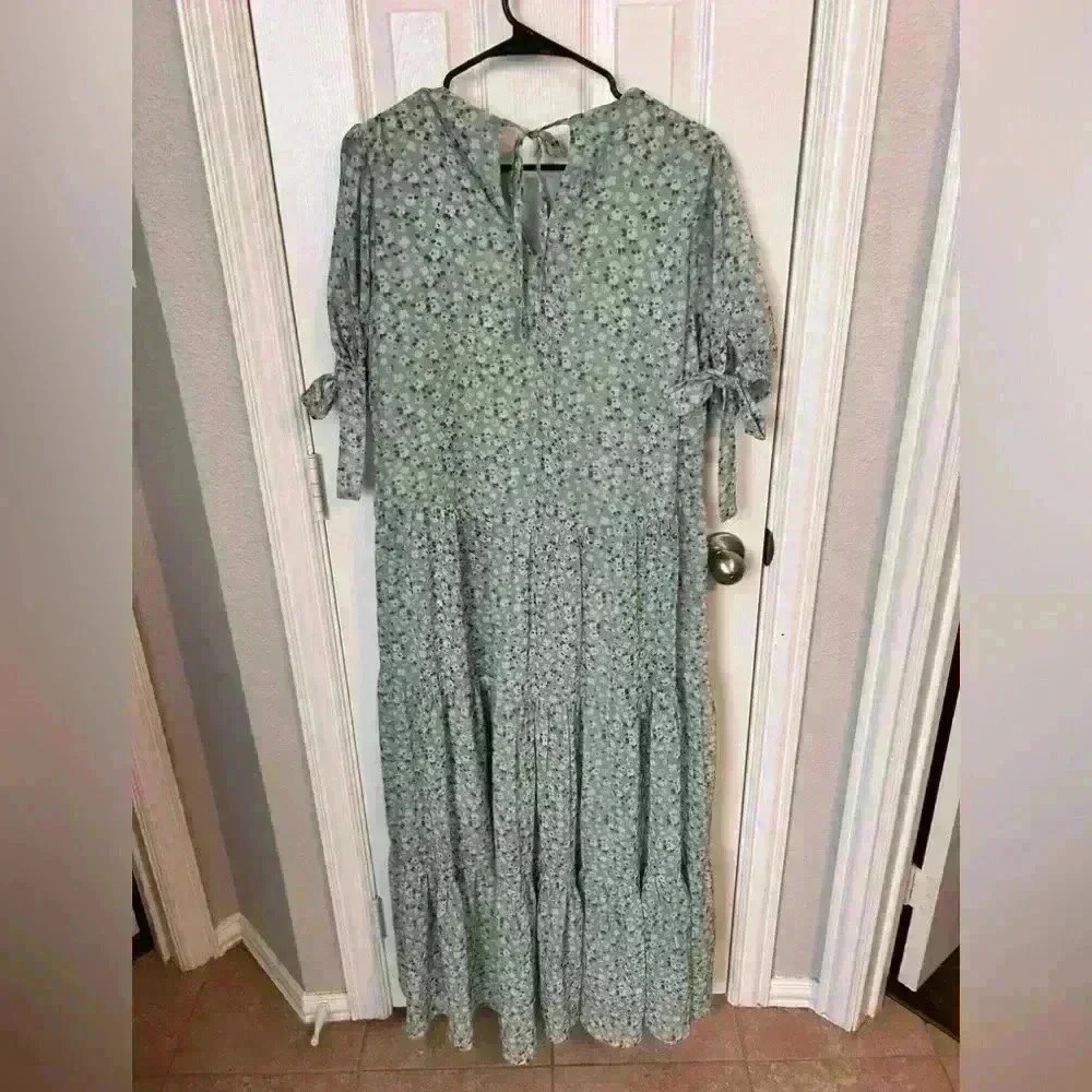Sister Jane Rival Floral Tiered Maxi Dress Size M - Picture 2 of 7